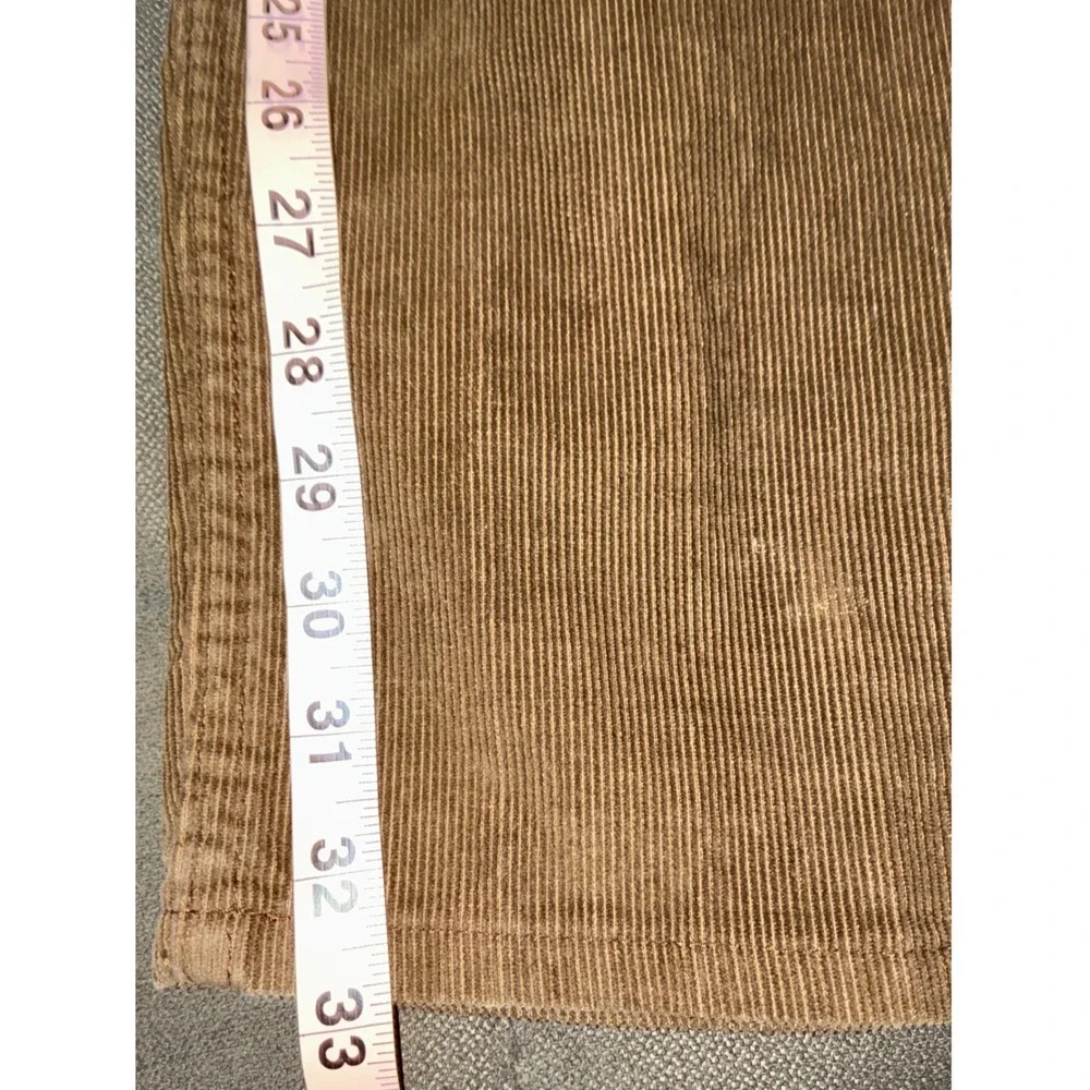 Levi's 519 Corduroy Pants Mens 34x33 Brown Vintage Slim Straight Trousers